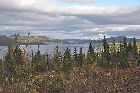 beautiful coastal scenery islands coves bay alexis river port hope simpson labrador coastal drive highway 510 canada october octobre 2010
