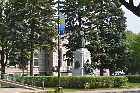 cathedral parc champlain statue louis-francois lafleche trois rivieres quebec canada september septembre 2011