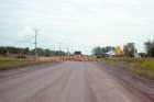 roadworks highway 138 chemin du roy berthierville province de quebec canada august 2013
