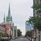 cathedral rear view trois rivieres province de quebec canada august 2013