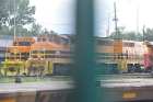 railway locomotives quebec gatineau trois rivieres province de quebec canada august 2013