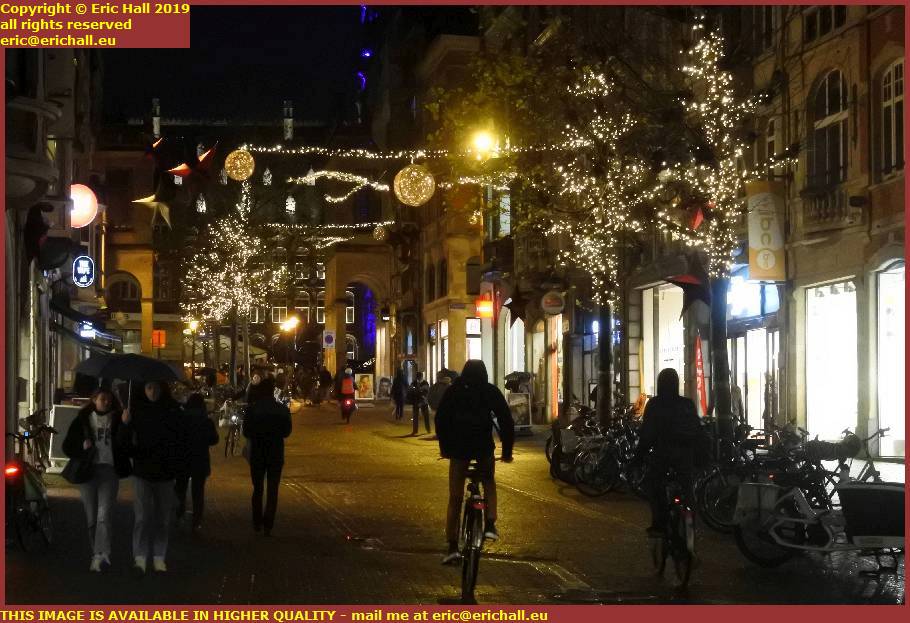 christmas lights brusselsestraat leuven louvain belgium december 2019