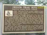 Southern Wyoming - Oregon and California Trail - trail ruts noticeboard