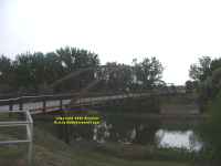 Southern Wyoming military bridge across the North Platte river to Fort Laramie