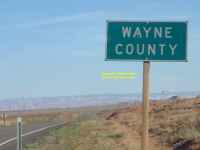 Wayne County or Jayne County Highway 95 Utah 