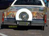 Crazy Cadillac in a crazy car show Santa Fe New Mexico