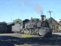 restored Steam train Cumbres and Toltec Railway Chama New Mexico