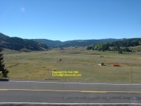turning loop for preserved steam locomotive Cumbres Pass Chama New Mexico USA