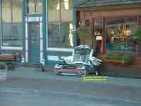 Bench seat made from old car parts Crested Butte Colorado
