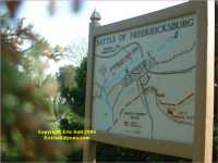 Fredericksburg battlefield Marye's Heights map