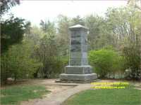 Chancellorsville Battlefield the Stonewall Jackson monument