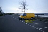 Living in a van Ford Transit Culross Scotland December 2007 copyright free photo royalty free photo