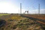railway line looking northbound to Glasgow quintinshill rail disaster today 1915 mars march 2008 copyright free photo royalty free photo