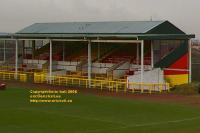 albion rovers fc cliftonhill coatbridge scotland stand seats third lanark copyright free photo royalty free photo