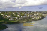 menai bridge Pont Grog y Borth  porthaethwy strait bangor anglesey ynys mon north wales april 2008 avril copyright free photo royalty free photo