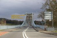 menai bridge Pont Grog y Borth  widened footpaths new arches widened menai strait bangor anglesey ynys mon north wales april 2008 avril copyright free photo royalty free photo