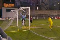 marc Lloyd Williams score Paul Smith Rhyl close up winning goal bangor city football ground farrar road wales 15 april 2008 copyright free photo royalty free photo