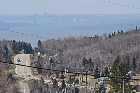 city of quebec view from cap tourmente st lawrence river north shore canada avril april 2012