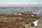 lower north shore gulf of st lawrence warm front cloud formation harrington harbour quebec canada  mai may 2012