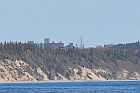 industrial building pointe noire clarke city gulf st lawrence river north shore quebec canada mai may 2012