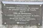 plaque general de gaulle donnacona quebec canada august september october 2013