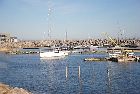removing boats from water baie comeau north shore st lawrence river quebec canada september septembre 2016