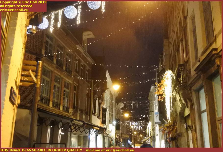 christmas lights mechelsestraat leuven louvain belgium december 2019