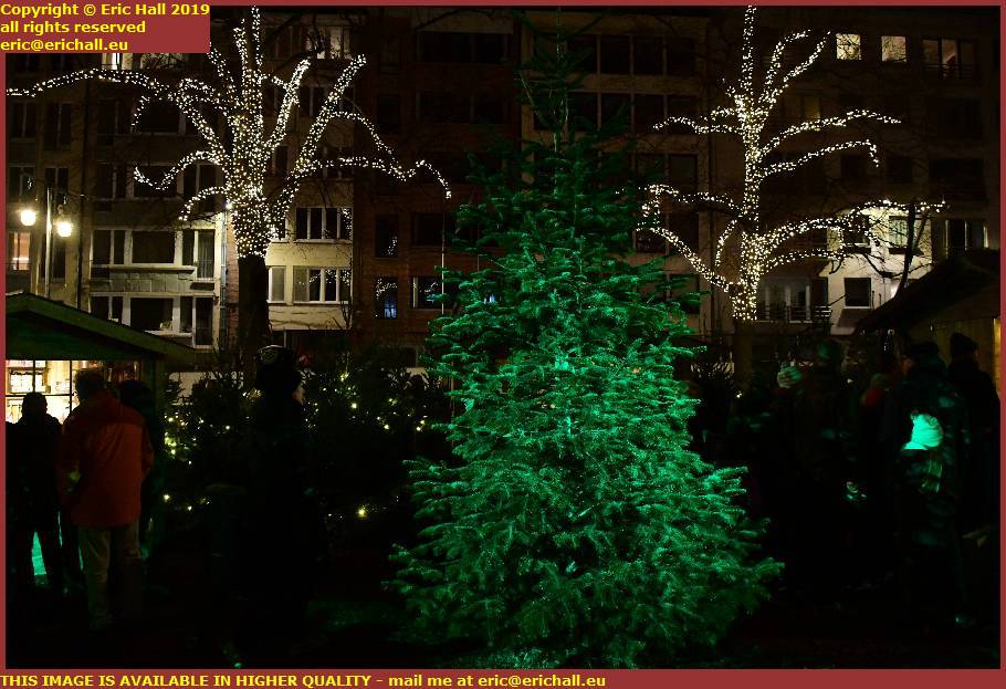christmas lights market herbert hooverplein leuven louvain belgium december 2019