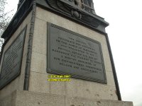 Cleopatra's Needle plaque nelson abercrombie napoleon mehmet ali Embankment London England January 2007 copyright free photo royalty free photo