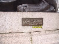 Cleopatra's Needle Embankment London England January 2007 plaque airplane attack bomb damage sphinx copyright free photo royalty free photo