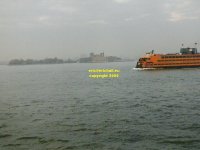 Ellis Island Upper Bay Hudson River Staten island Ferry boat copyright free photo royalty free photo